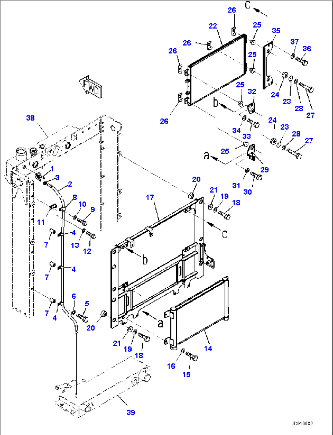 Radiator, Oil Cooler (#11609-)