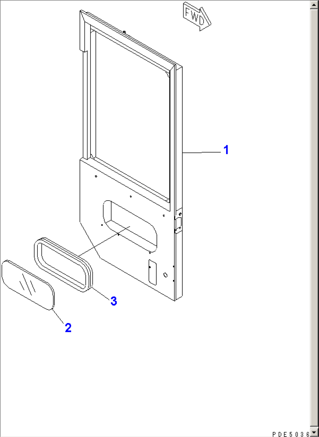2-PERSONS CAB (DOOR¤ R.H.)