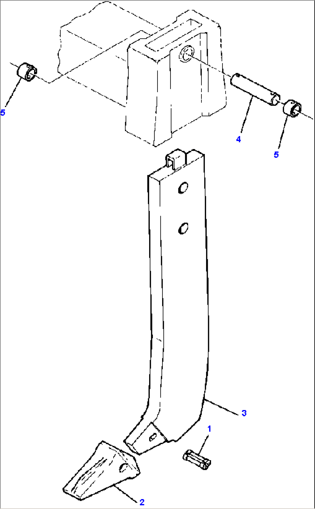 FIG. T2400-02A0 RIPPER SHANK