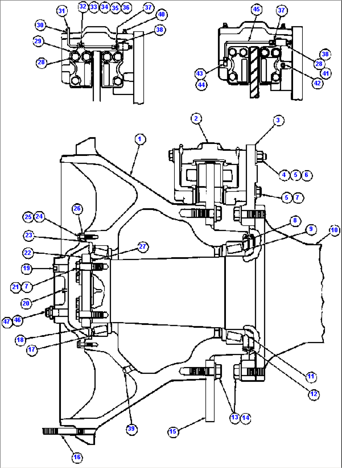 SPINDLE, HUB & BRAKE INSTL