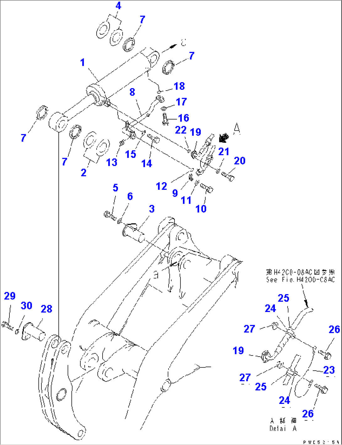 DUMP CYLINDER (PIPING AND MOUNTING PARTS)(#53001-55000)