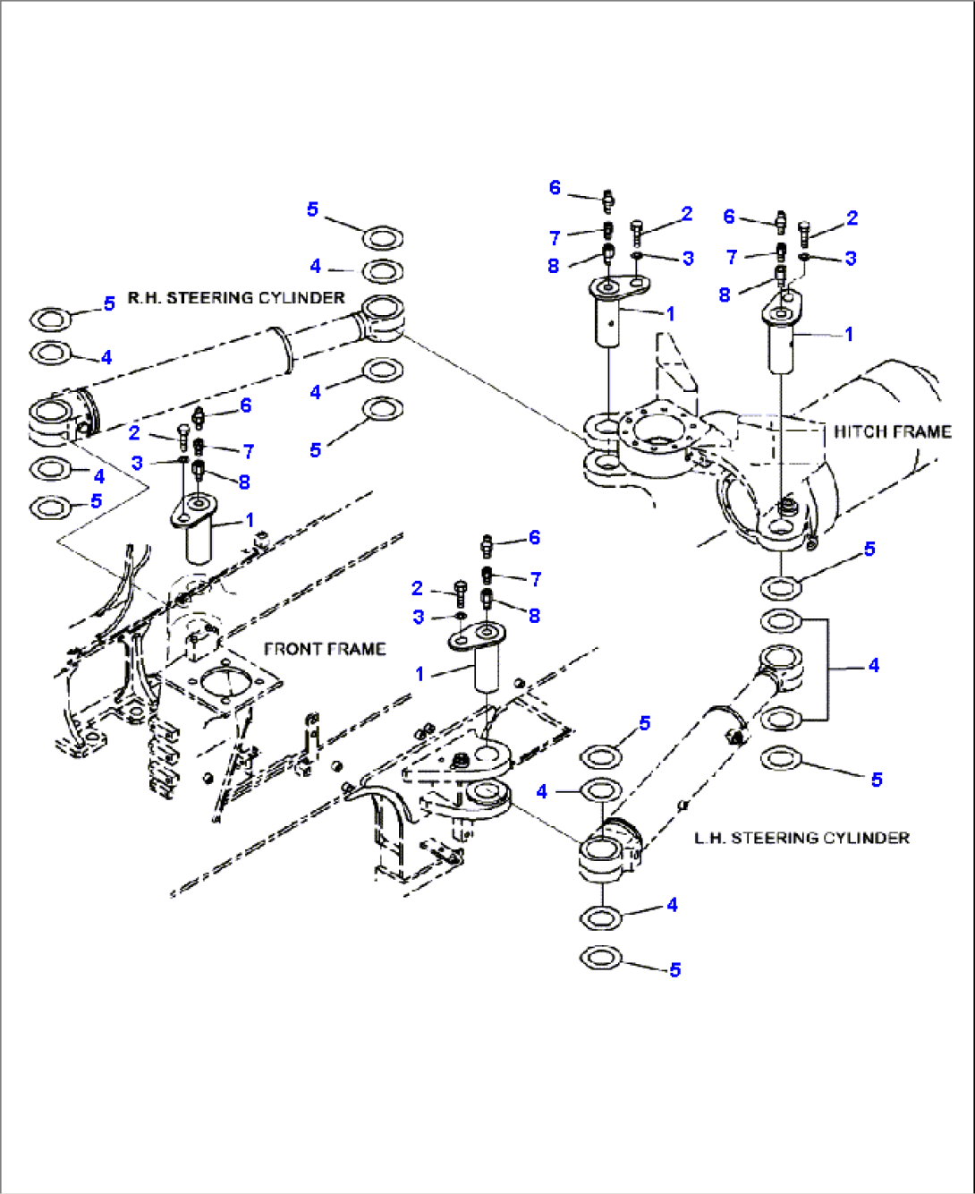 H3410-08E0 STEERING CYLINDER MOUNTING