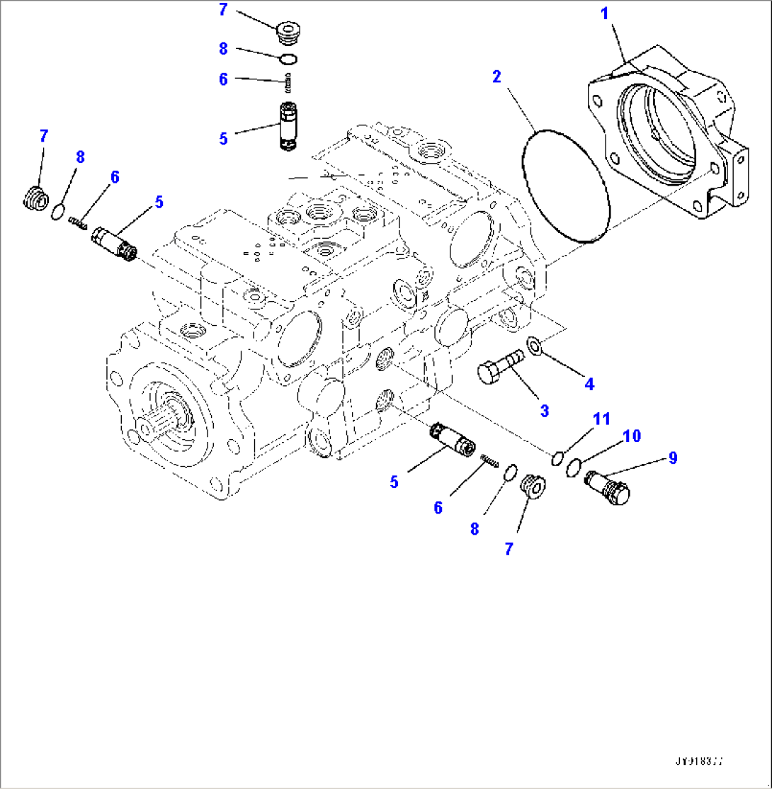 Hydraulic Pump, HST Pump (10/11) (#40001-)