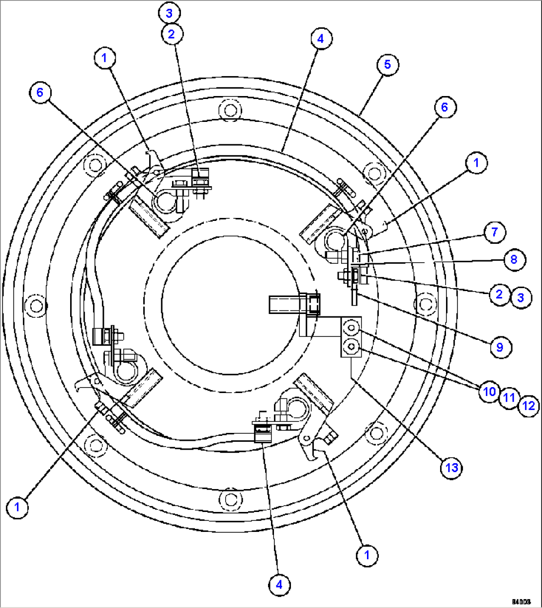 BLOWER MOTOR (BRUSH HOLDER WIRING) GE0017