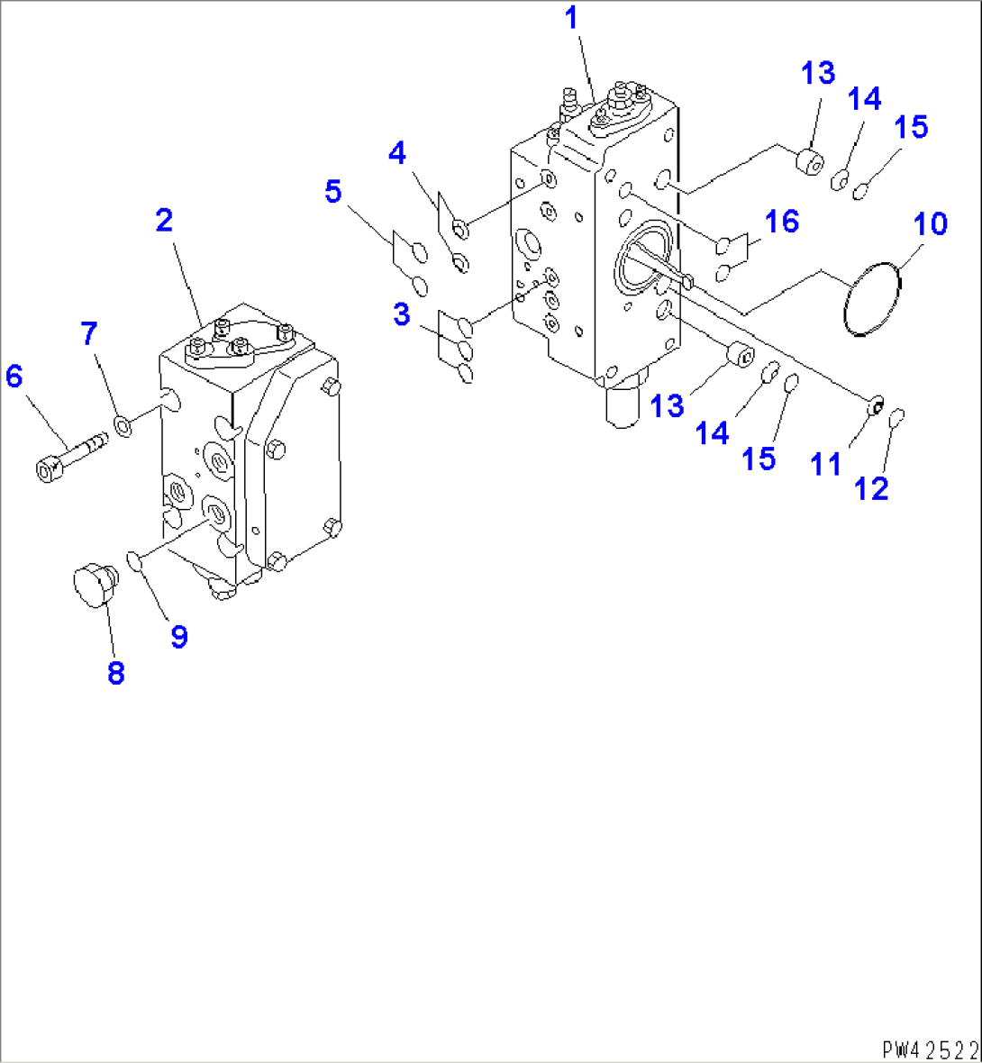 LOADER PUMP (SERVO VALVE¤ FRONT 1/3) (7/9)