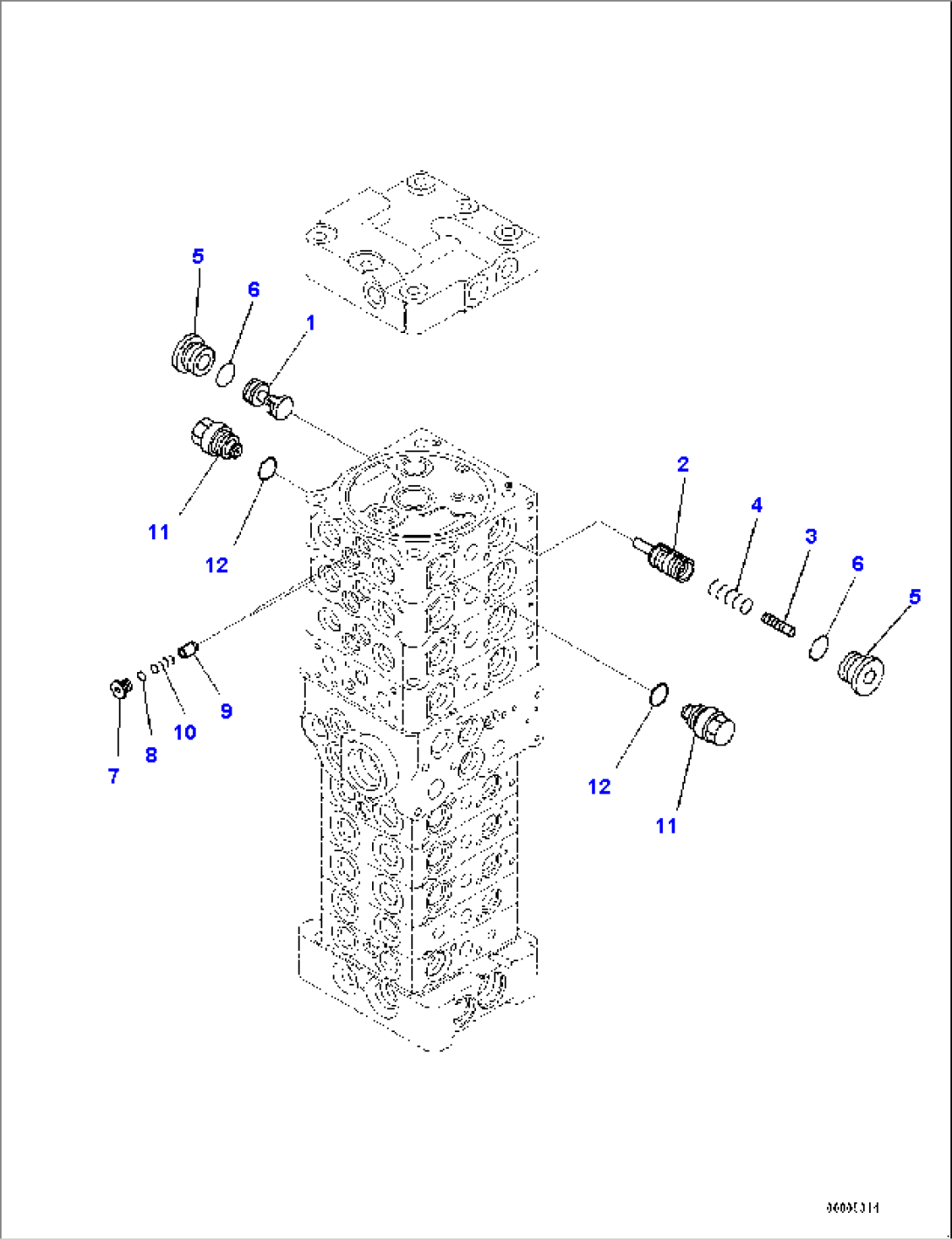 Control Valve, Inner Parts (20/20) (#5001-)