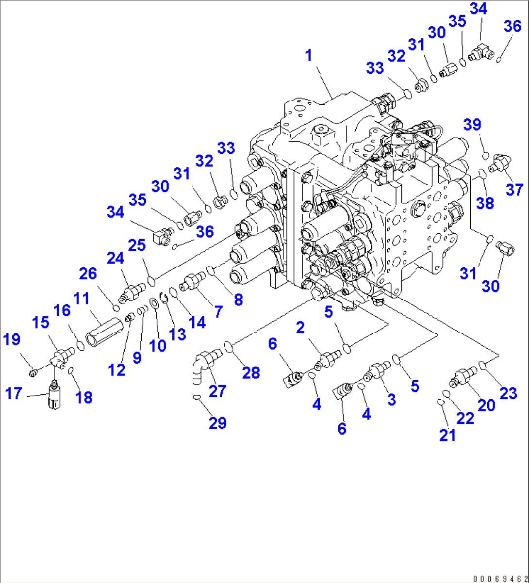 MAIN VALVE (FOR LOADER) (1/2)(#60001-60012)