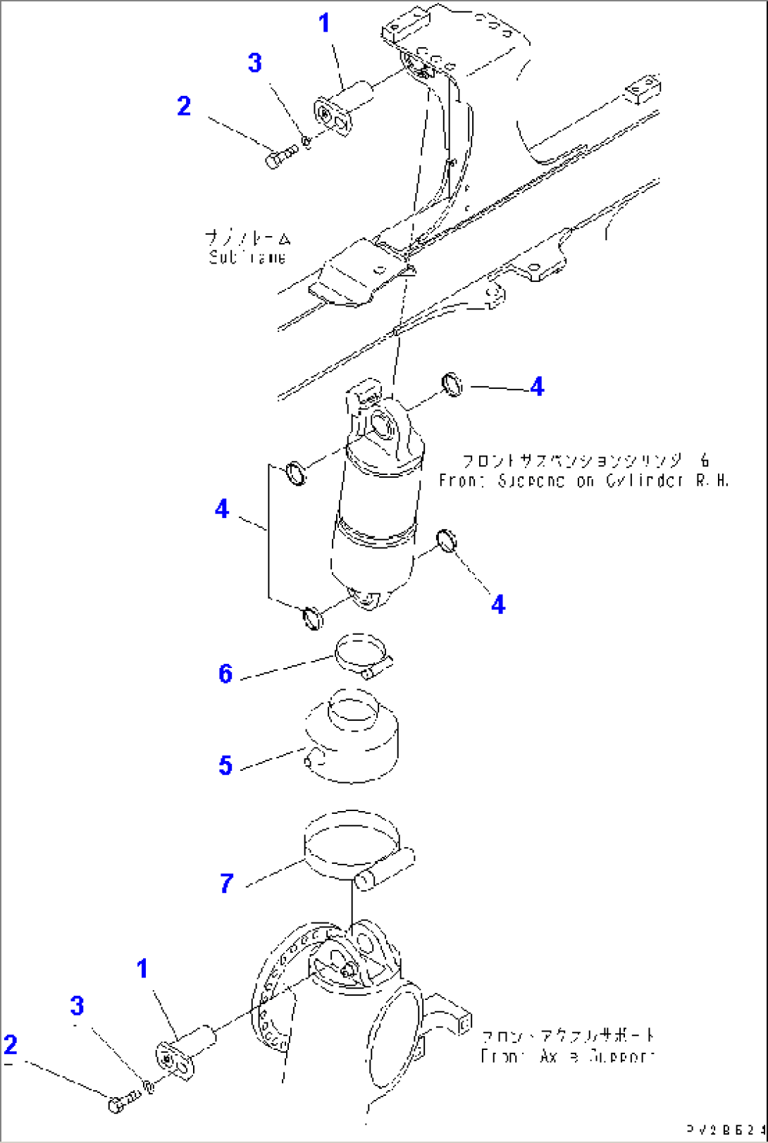 FRONT SUSPENSION (R.H.) (MOUNTING PARTS)