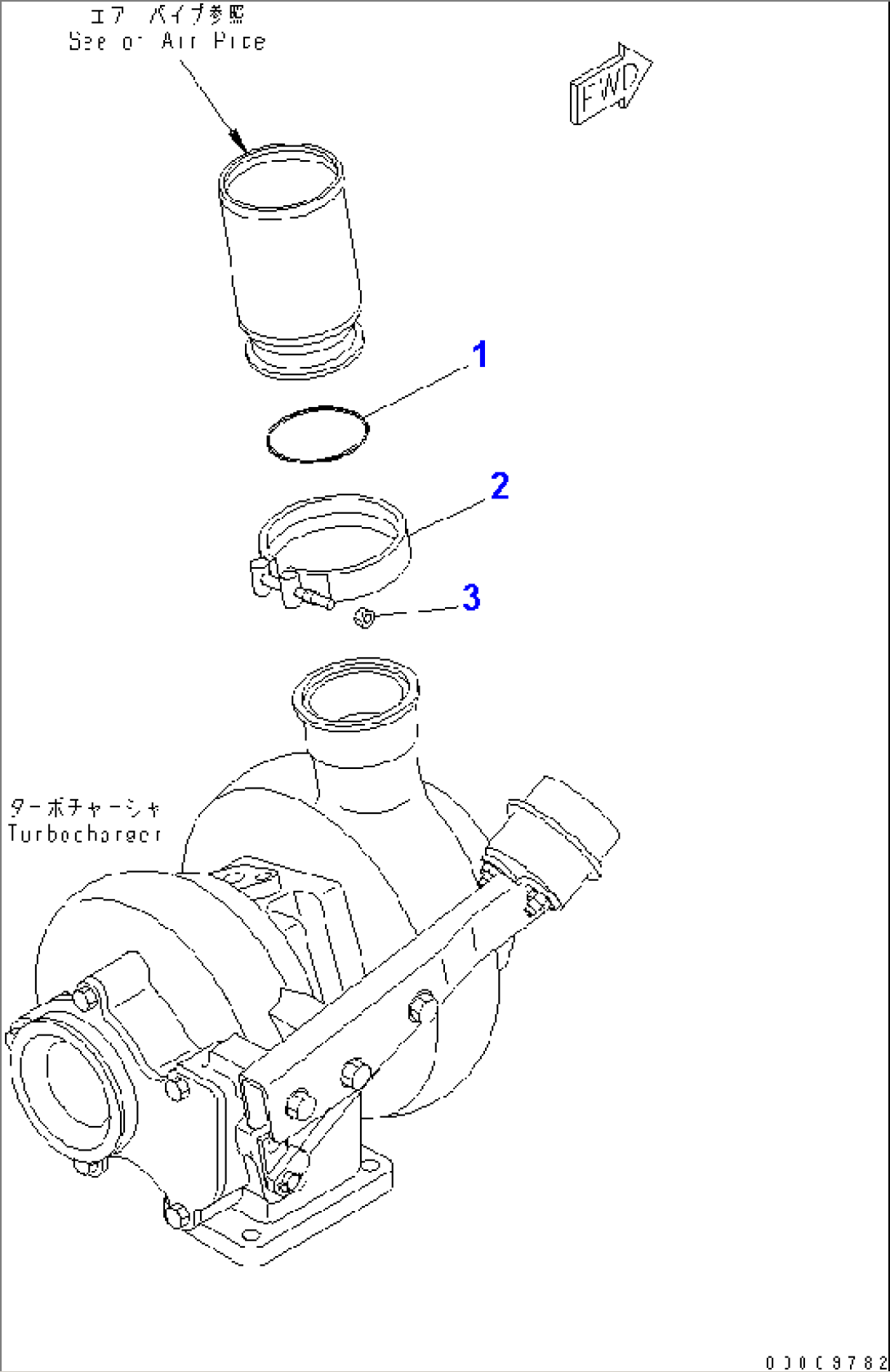 TURBOCHARGER OUT CONNECTION(#26314444-)