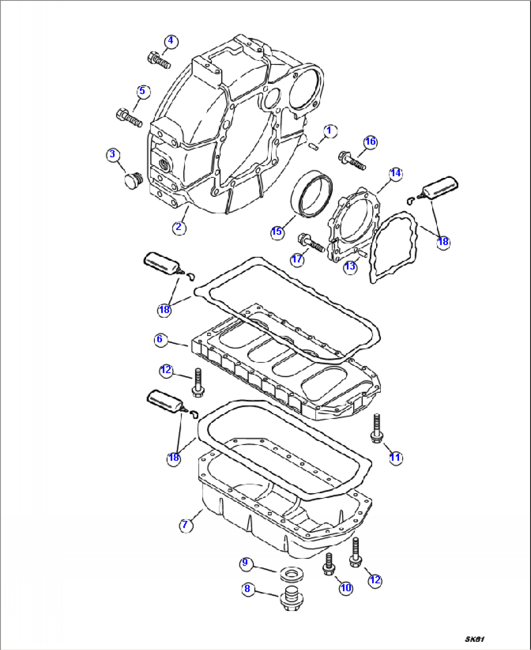 A0018-0100 FLYWHEEL HOUSING