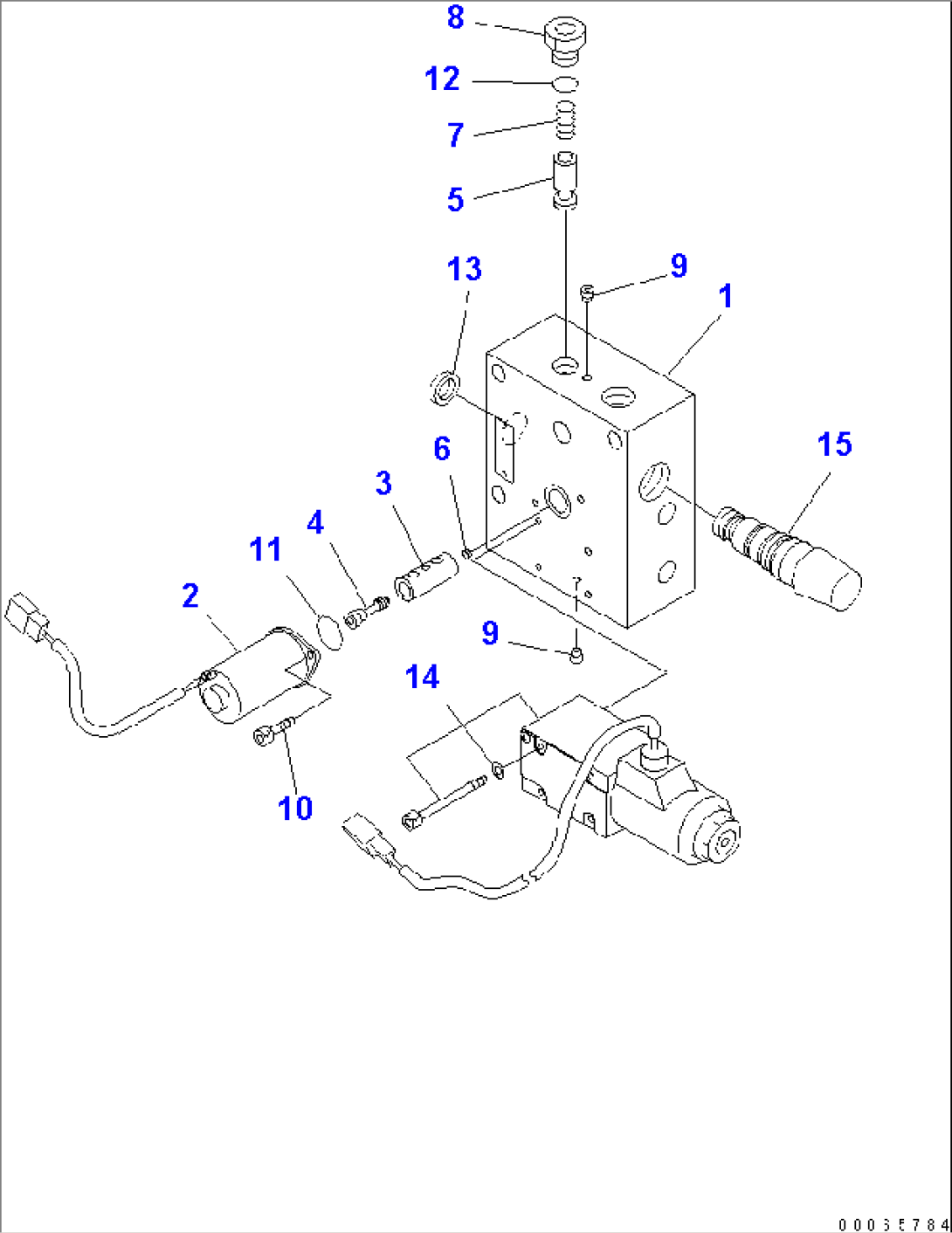 HYDRAULIC PIPING (EPC VALVE INNER PARTS)(#2001-2603)