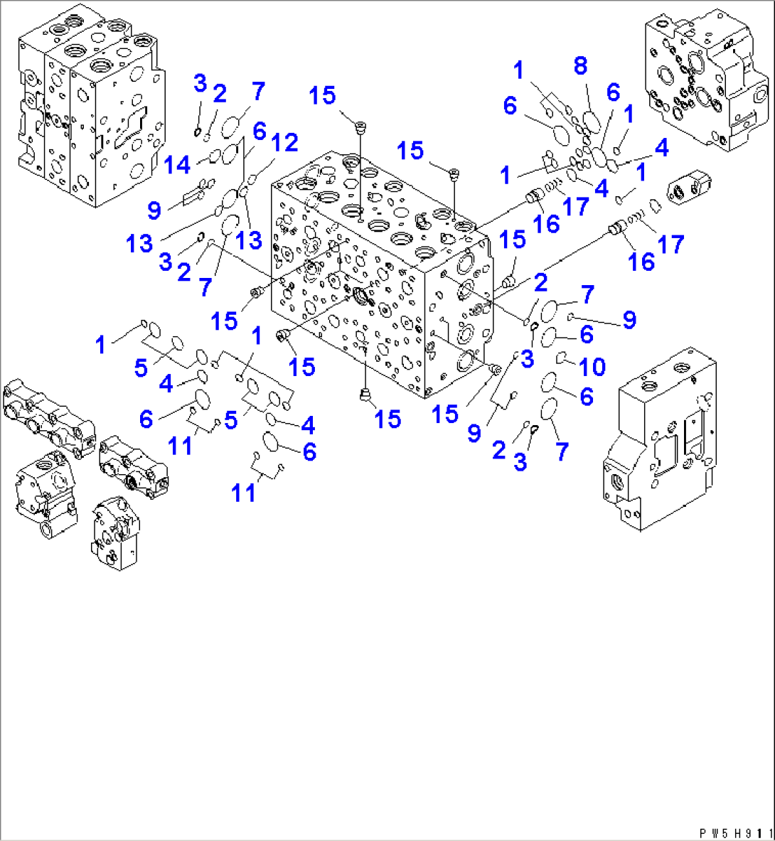 MAIN VALVE (1-ACTUATOR) (4/23)