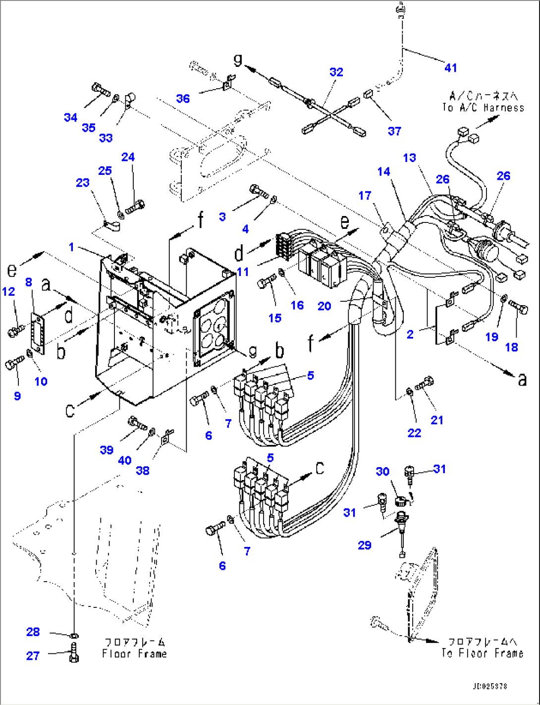 Floor Frame, Fuse Box and Relay (#30147-)