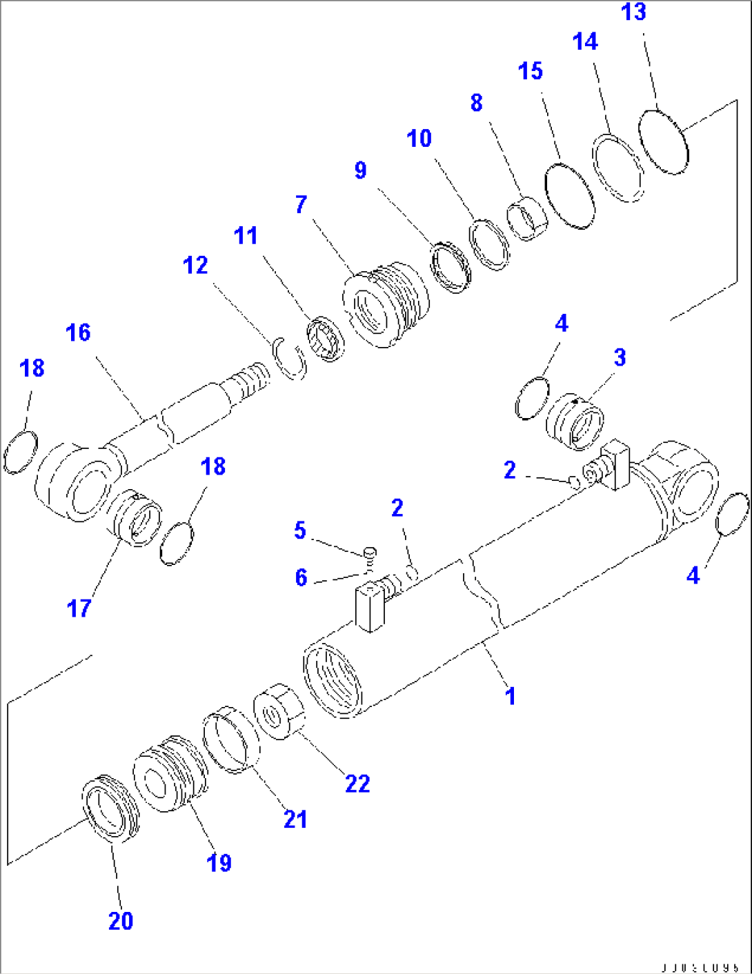 STEERING CYLINDER (INNER PARTS)(#65001-65055)