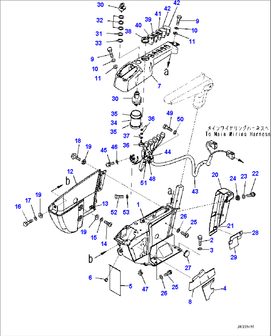 Cab, Floor, Console, R.H. (#1001-)