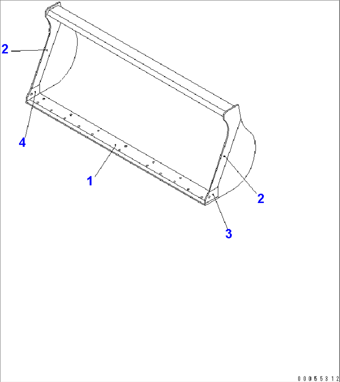 BUCKET¤ 0.6M3 (FOR HIGH LIFT)