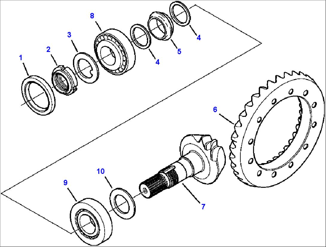 F3402-01A0 REAR AXLE BEVEL GEARS