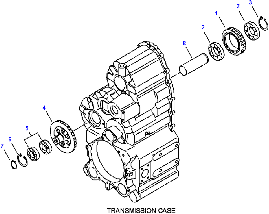 FIG. F4350-58A1 TRANSMISSION - IDLER - GROUND DRIVEN STEERING