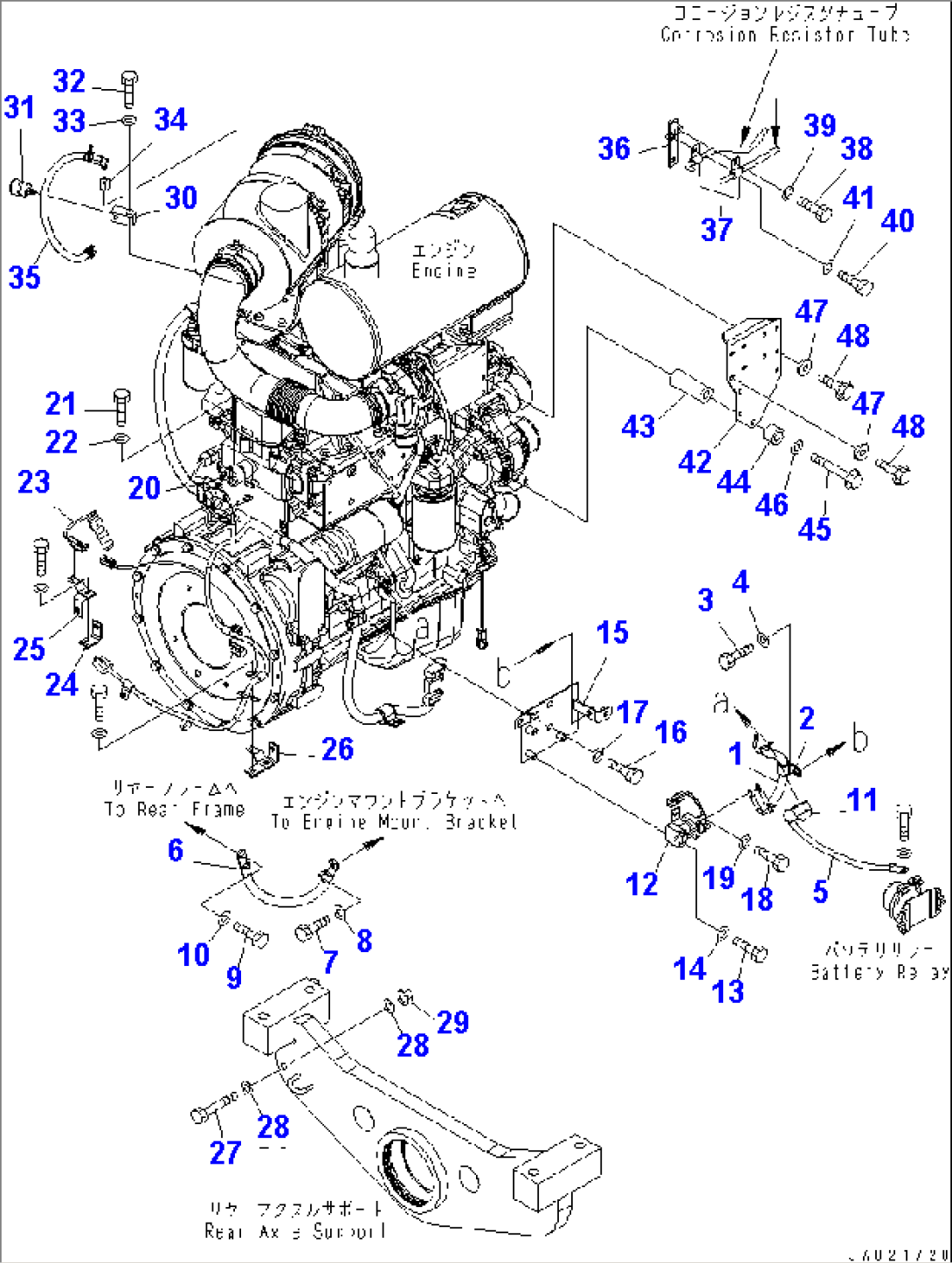 ENGINE HARNESS (2/2) (STARTER HARNESS AND SENSOR) (FOR AIR CONDITIONER)