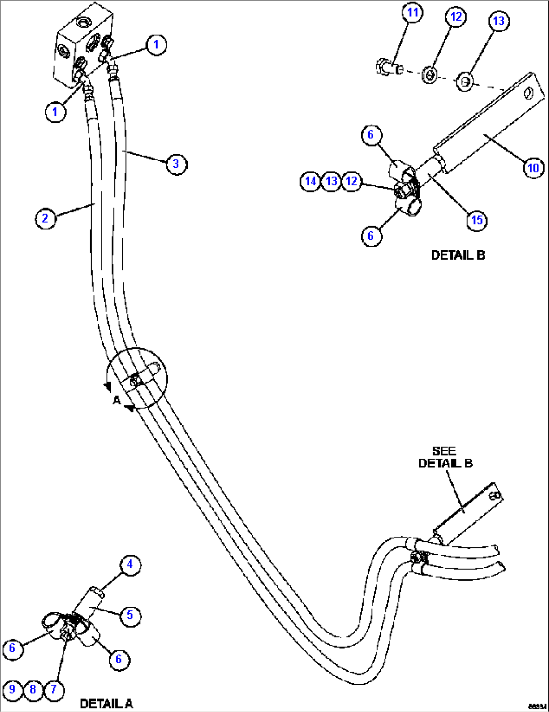 AUTOMATIC LUBRICATION - FRONT BRAKE MANIFOLDS