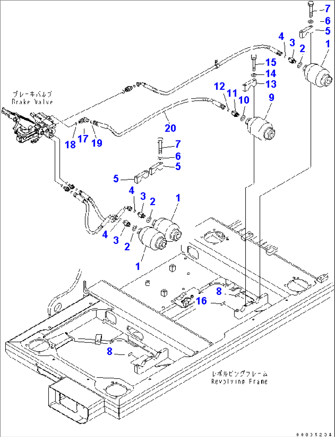 BRAKE LINE (UPPER) (BRAKE ACCUMULATOR) (ITALY SPEC.)