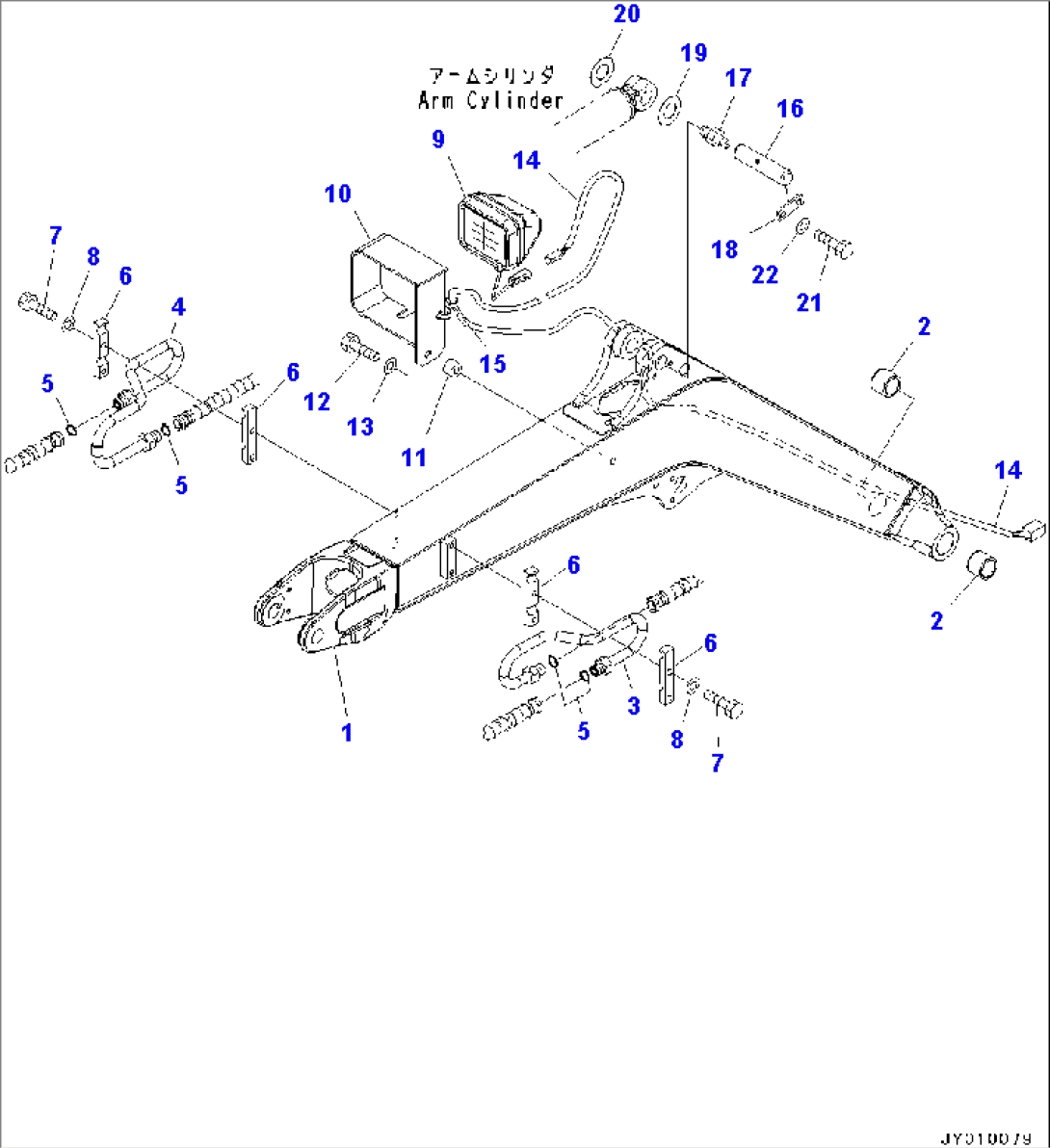 Boom Unit, Boom and Top Pin (#20001-21500)