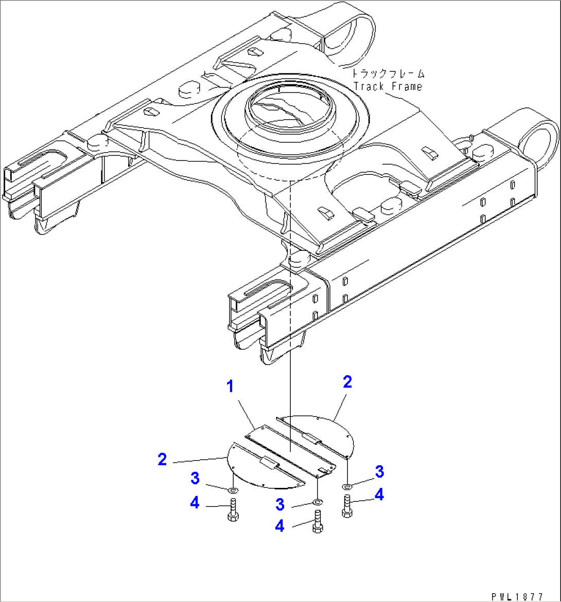 TRACK FRAME UNDER COVER