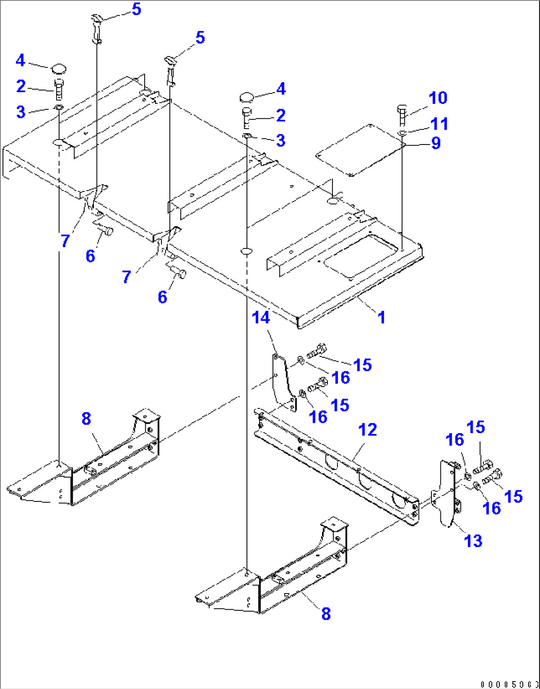 REAR HOOD (FOR EXHAUST BRAKE)(#7169-)