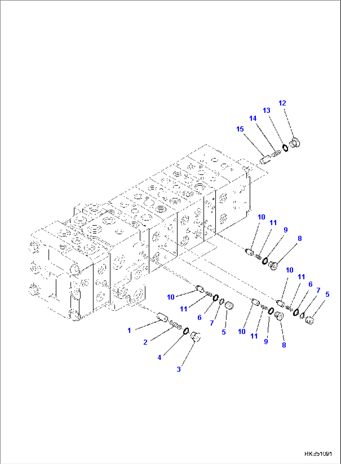 10-SPOOL CONTROL VALVE (10/17)
