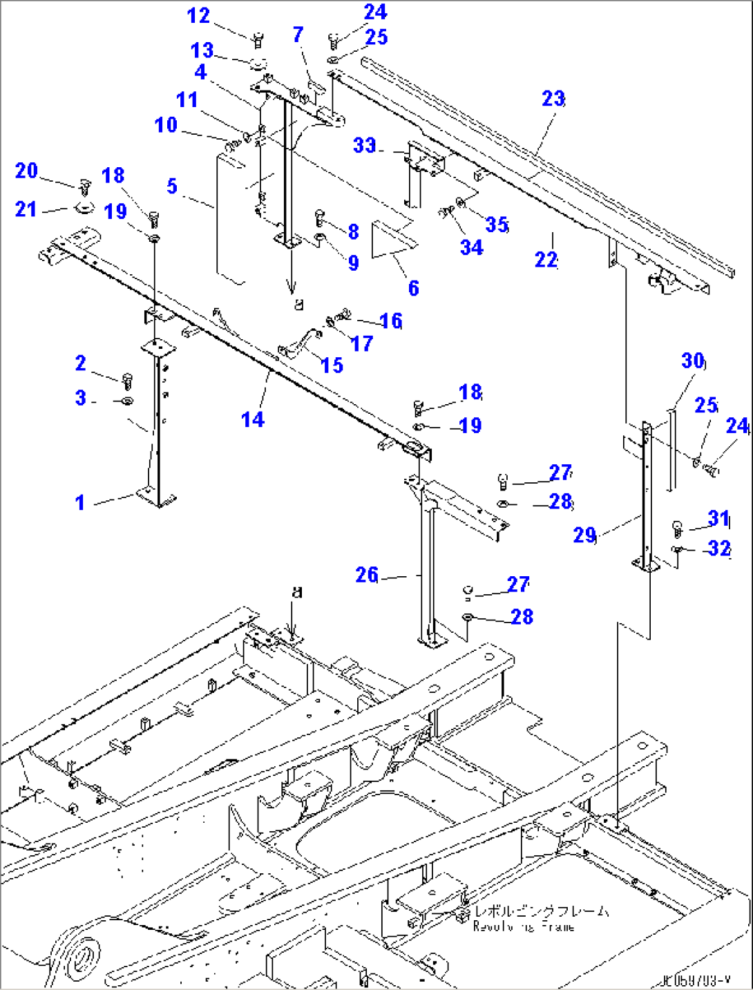 FRAME (MACHINE CAB)
