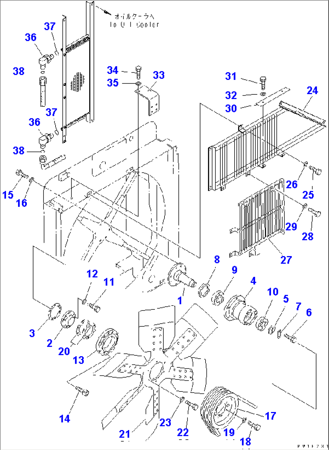 COOLING (FAN MOUNT AND GUARD) (WITHOUT AIR CONDITIONER)