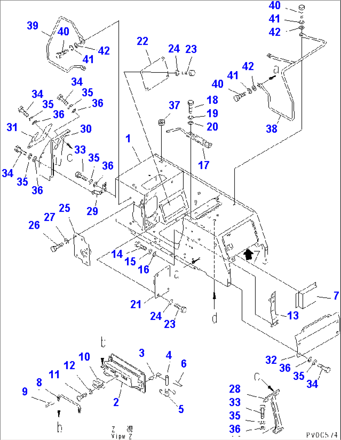 REAR FRAME BOX (FOR CHAIN CAP)