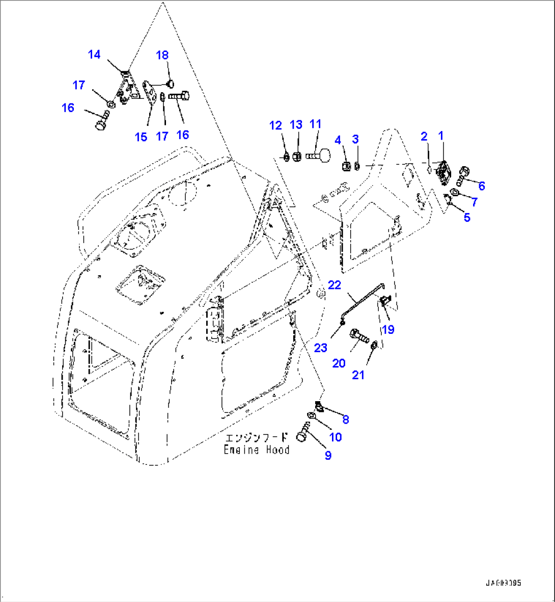 Engine Hood, Door Related Parts (#30001-30213)