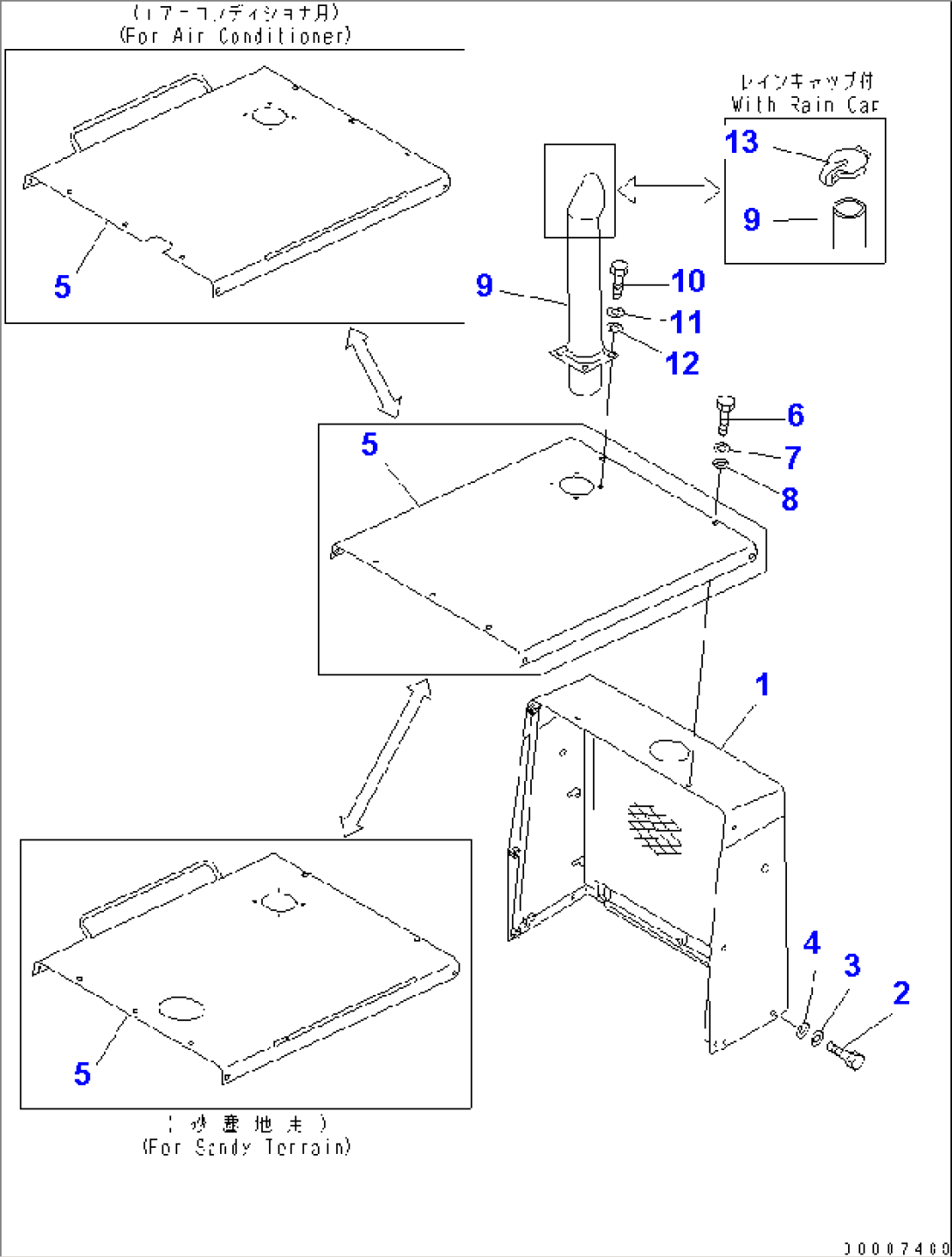 RADIATOR GUARD AND ENGINE HOOD(#10029-10242)