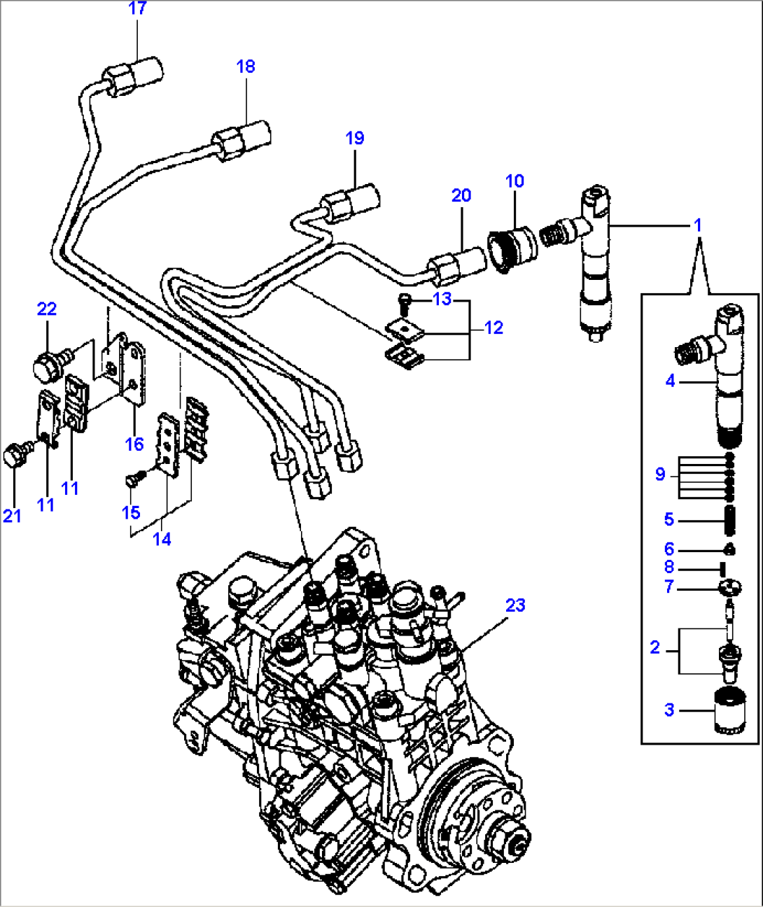 A0130-0420 FUEL INJECTION LINE