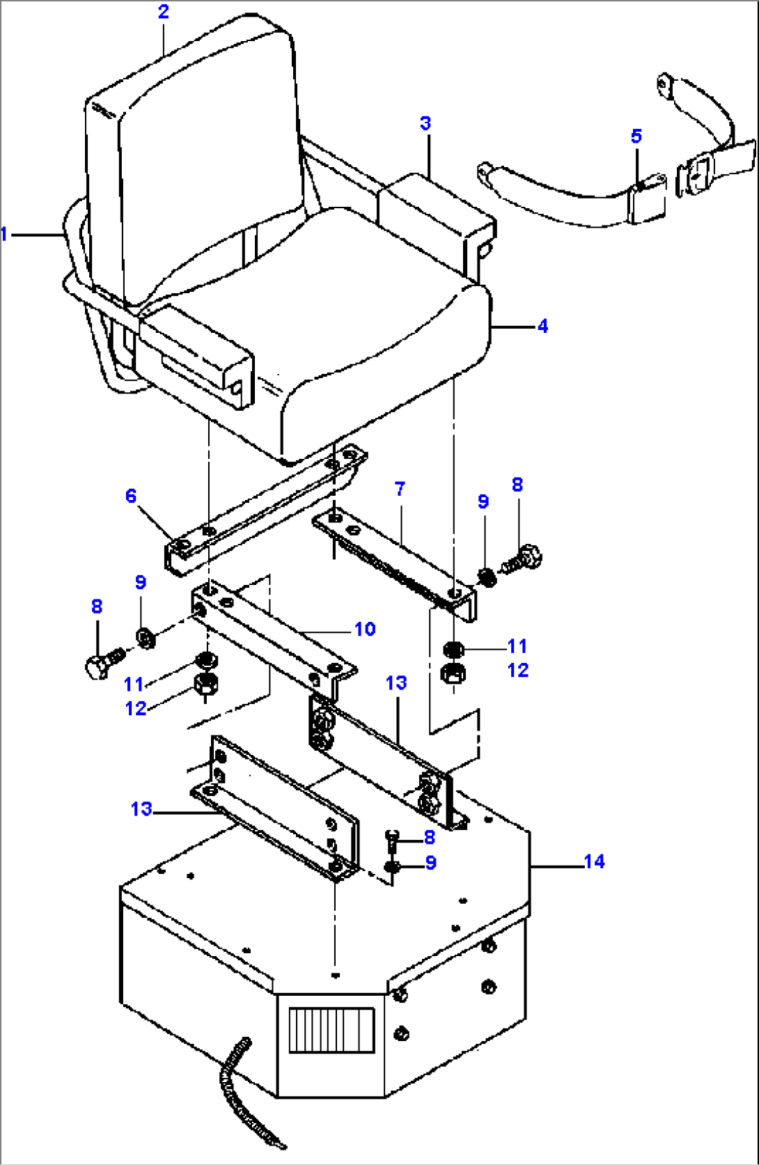 STANDARD SEAT MOUNTING