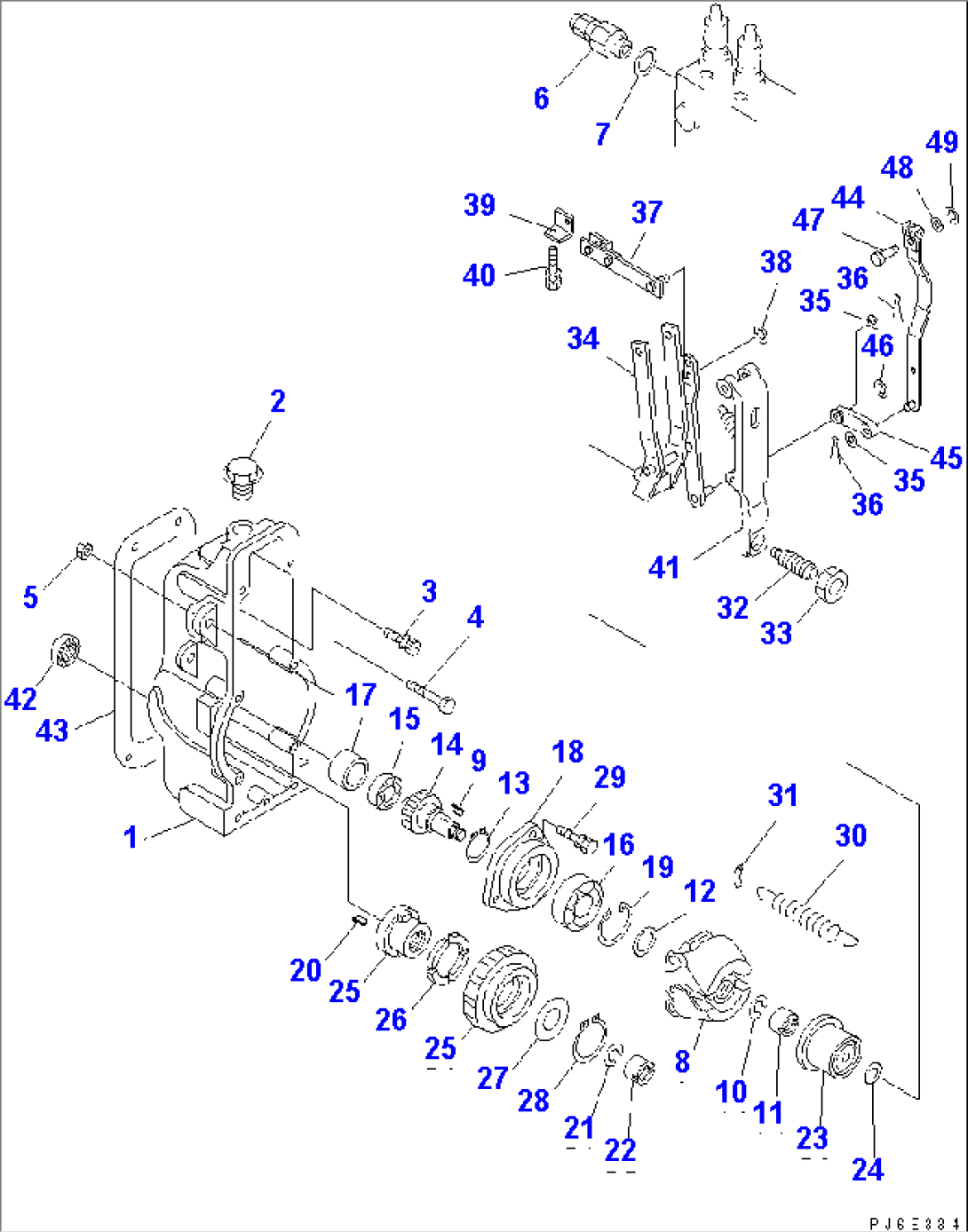 FUEL INJECTION PUMP (GOVERNOR) (1/2) (TROPICAL SPEC.) (INNER PARTS)(#27627-)