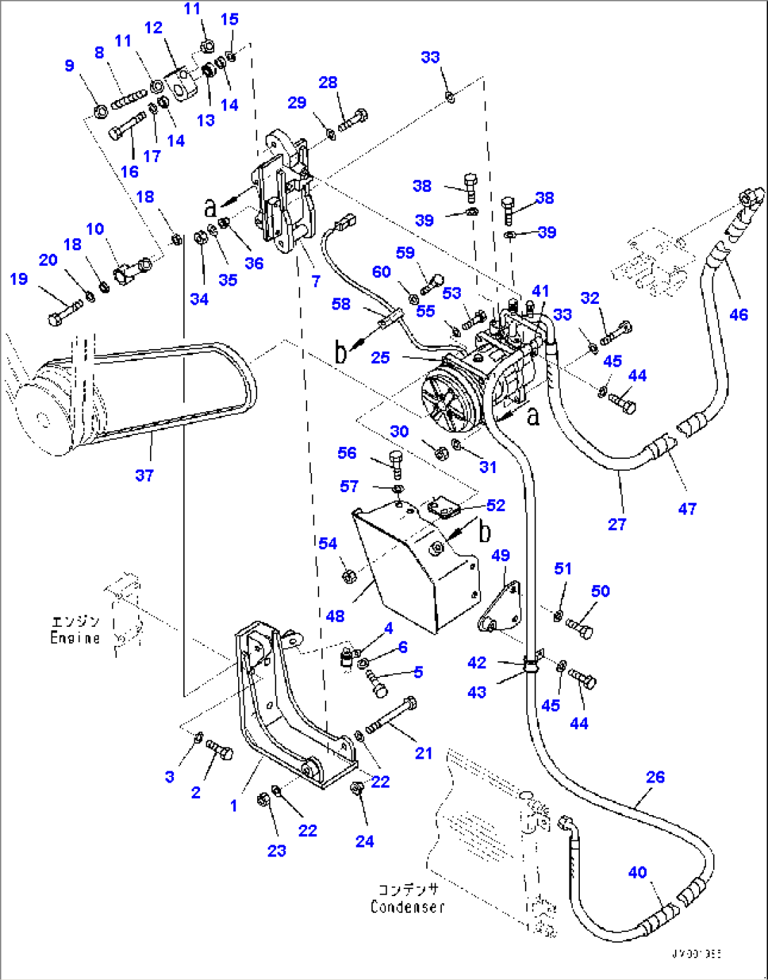 Compressor and Heater Piping, Compressor (#7113-)