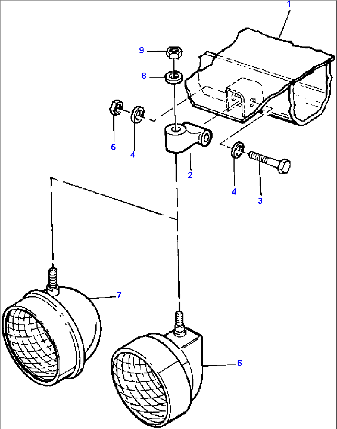 ROPS CAB FRONT LIGHTING