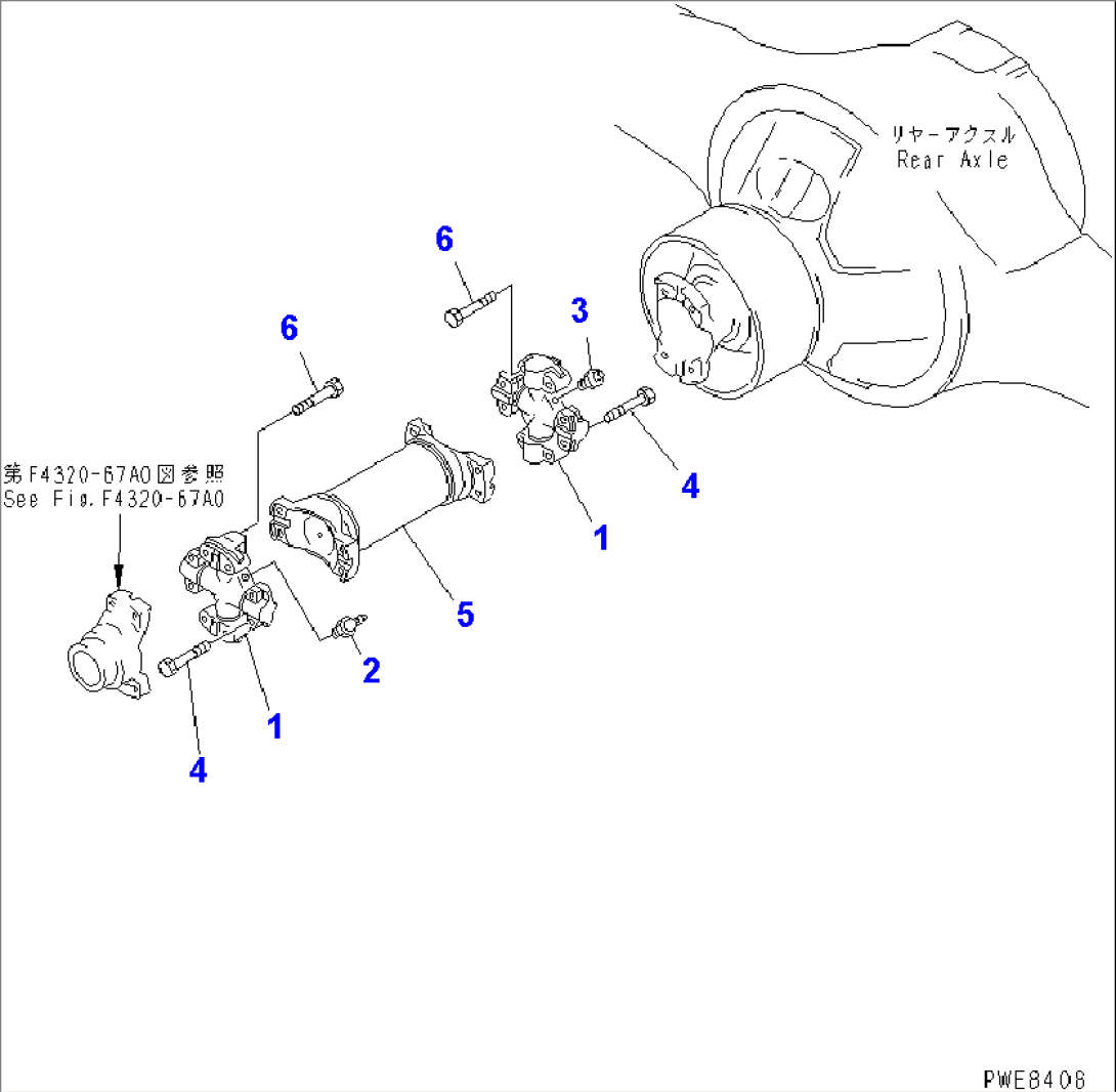 DRIVE SHAFT (REAR)(#50001-51074)