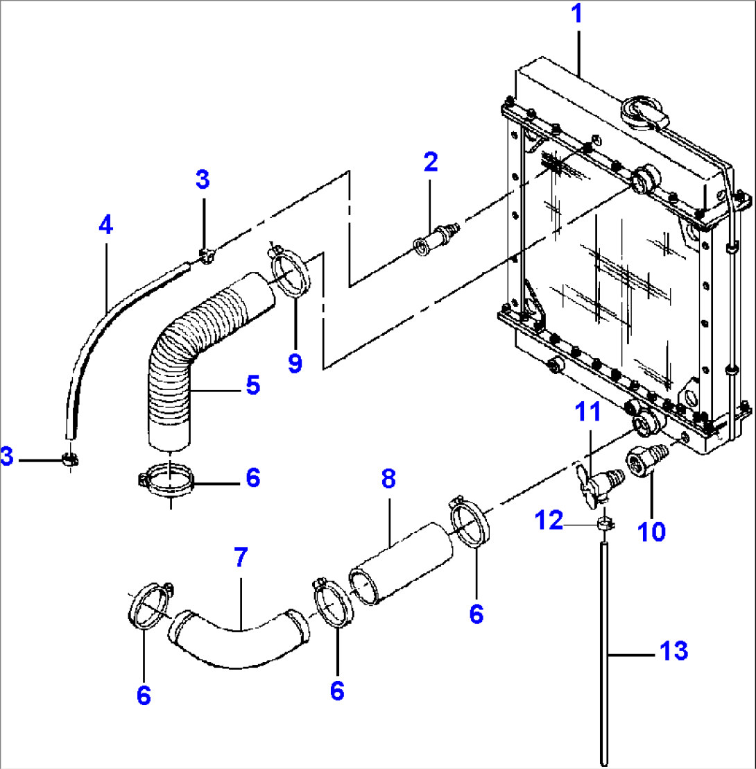 COOLING SYSTEM S/N 202002 THRU 202085