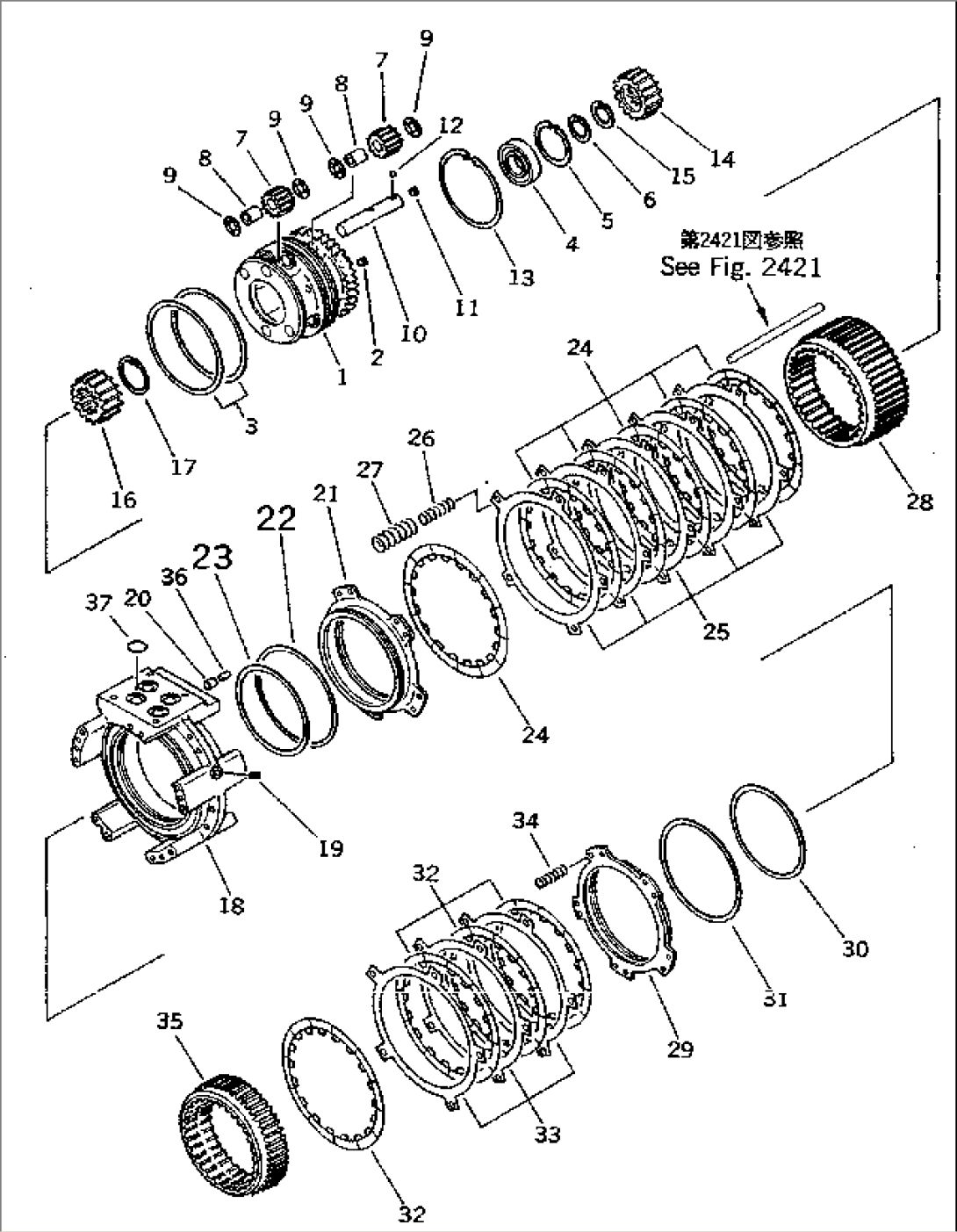 TRANSMISSION (FORWARD AND 3RD CLUTCH)