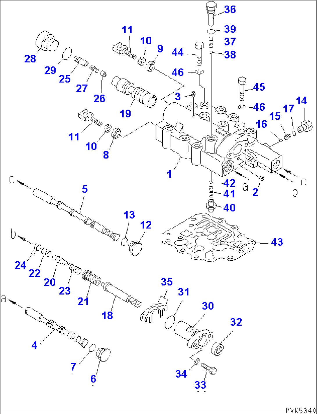 TRANSMISSION (F3-R3) (SHIFT VALVE)(#80266-)