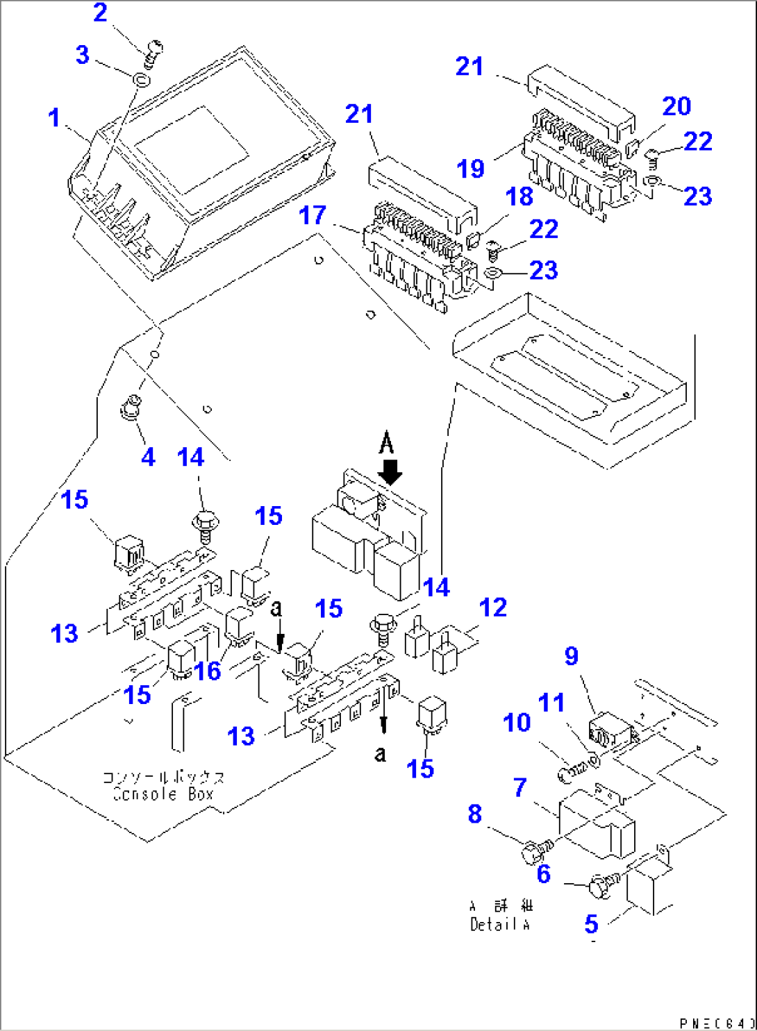 ELECTRICAL SYSTEM (R.H. CONSOLE BOX LINE)(#50001-)