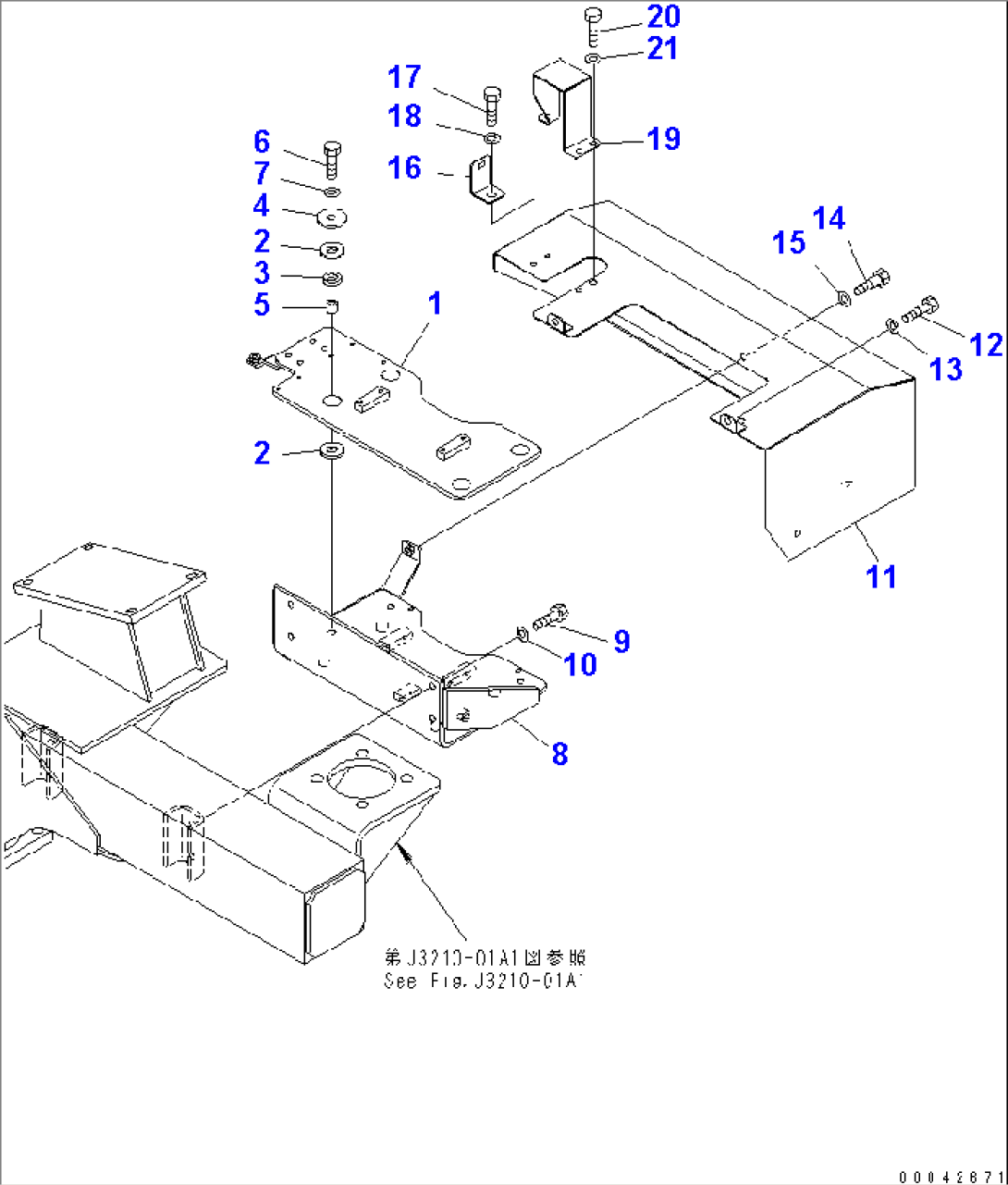 BRAKE PIPING (BRACKET)(#3001-)