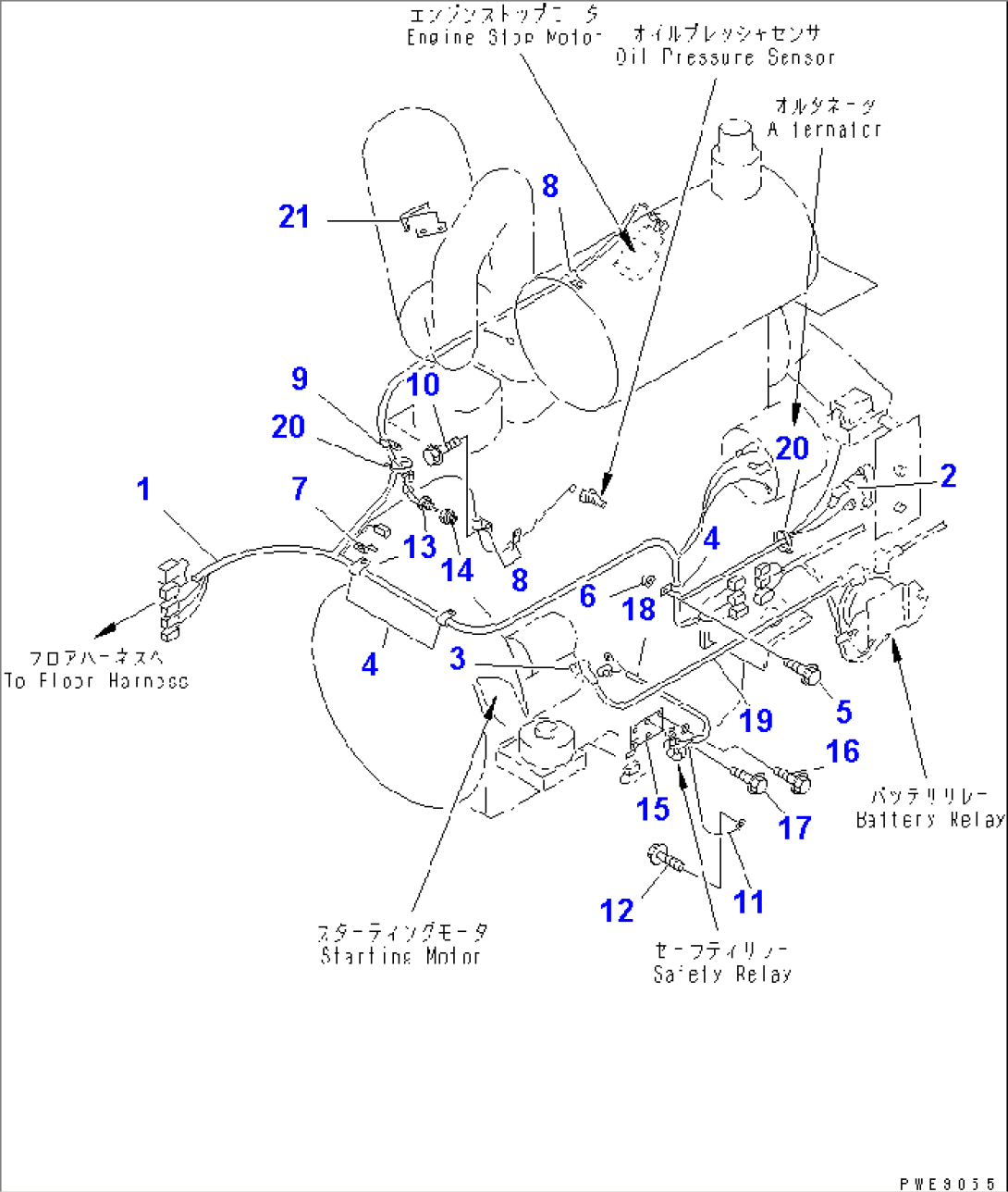 ENGINE (ENGINE HARNESS)(#10001-11500)