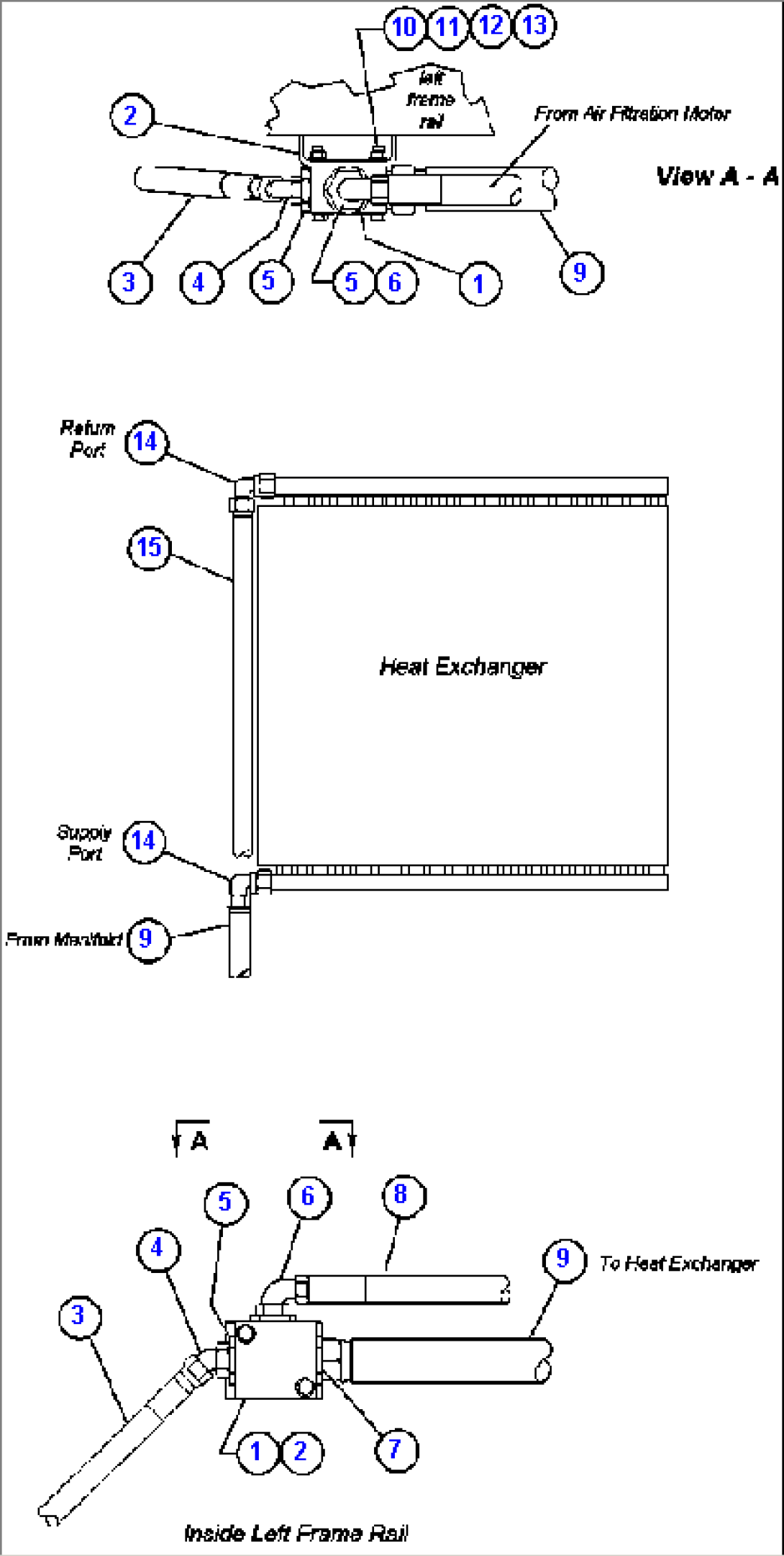 HYDRAULIC SYSTEM PIPING - TROLLEY