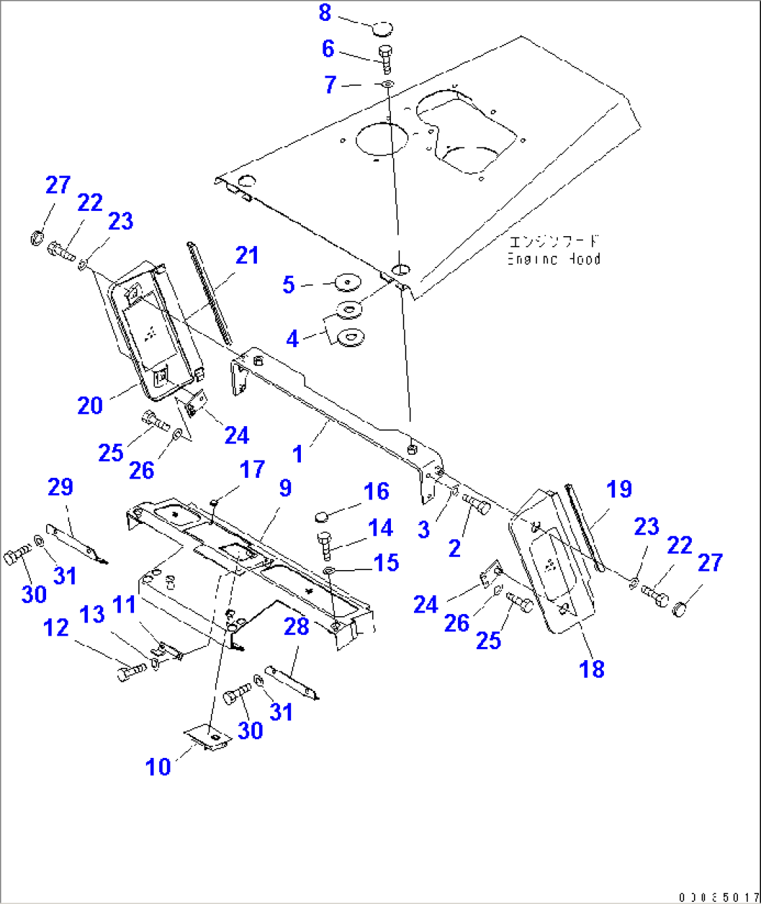 FRONT GUARD (REAR SUPPORT AND RADIATOR COVER) (DOUBLE MASK)