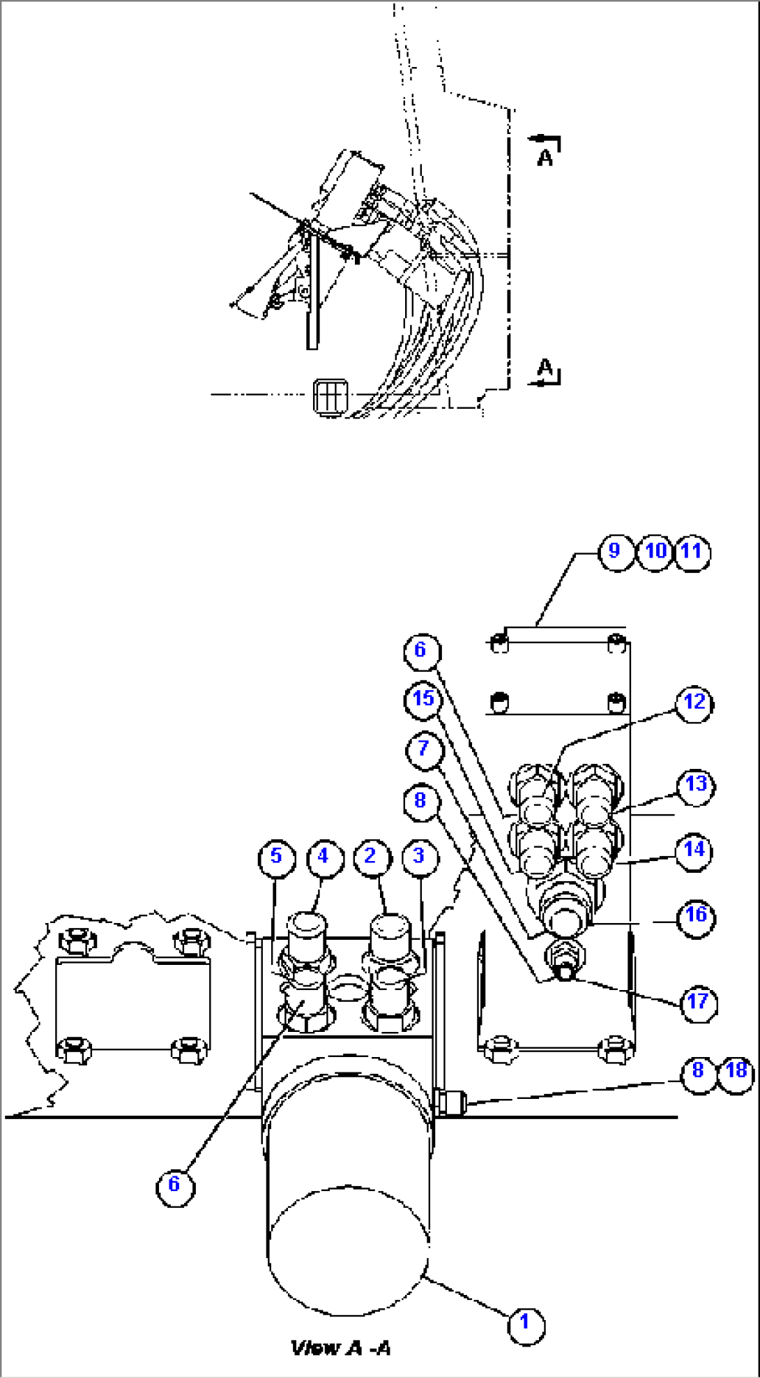 BRAKE/STEERING VALVE PIPING