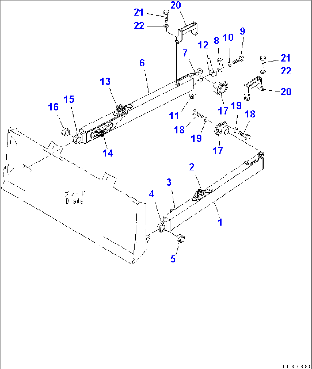 STRAIGHT FRAME (FOR WIDE GUAUGE AND POWER TILT PITCH DOZER)